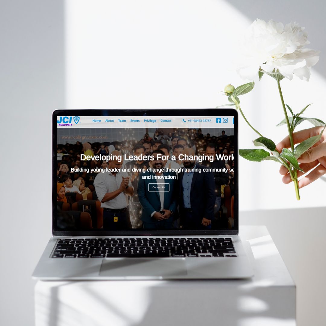 Laptop Mockup of Fashion Clothing Instagram Post